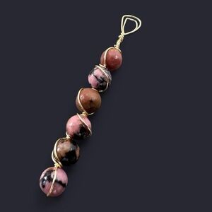 Rhodonite Wire Wrapped Pendant